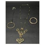 Gold-Tone Bracelet & Necklaces