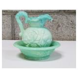 Vtg. Avon Victoriana Pitcher & Bowl Set