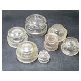 Antique Glass Apothecary Jar Lids