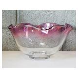 MCM Amethyst Ombre Art Glass Bowl