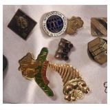 8 Collectible Vintage Pins
