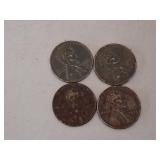 1943 Steel Pennies x 4