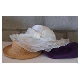 Ladies Hats x 3