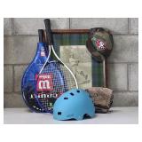 SPORT LOT-Baseball Glove, Tennis Racket and More