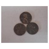 1943 Steel Pennies x 3