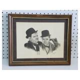 Signed and Framed Laurel and Hardy