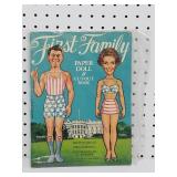 Vintage The First Family Paper Doll& Coloring Book