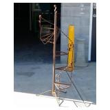 Vintage Metal Spiral Plant Stand