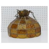 Tiffany Style Stained Glass Swag Lamp-untested