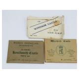 3 Antique Snapshots Souvenirs British Castles