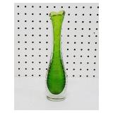 Beautiful Green Blown Glass Vase