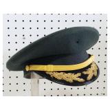 Vintage Military Officer Hat Size 71/4