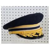 Vintage Light  Ace Navy Blue Military Hat 71/4