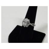 Beautiful  Moissanite Stone Infinity Twist Ring