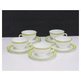 Pyrex Milk Glass Teacup and Saucer Set