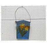 Hand Painted Metal Wall Pocket