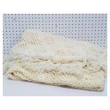 Handmade Large  Off White Afghan