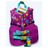 Hyperlite Child Life Vest Jacket Pink & Aqua Girls