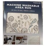 New Wyatt & Ash  Machine WASHABLE  Indoor Area Rug