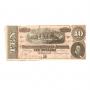 1864 Confederate States of America $10 Note