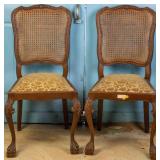 PAIR OF FRENCH CHIPPENDALE STYLE SIDE CHAIRS