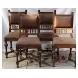 SET OF 4 FRENCH RENAISSANCE STYLE CHAIRS