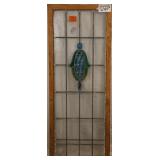 ANTIQUE CONTINENTAL STAINED GLASS PANEL