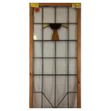 ENGLISH ART DECO STAINED GLASS PANEL