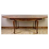 FRENCH OAK PARQUETRY DINING TABLE