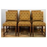 SET OF 6 19TH C. FLEMISH JACOBEAN STYLE OAK CHAIRS