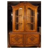 FRENCH OAK CARVED BOOKCASE