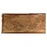 FRENCH FRAMED TAPESTRY