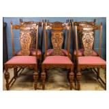 SET OF 6 FRENCH RENAISSANCE REVIVAL CHAIRS