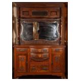 FRENCH ART NOUVEAU MAHOGANY BUFFET