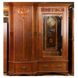 MONUMENTAL ART NOUVEAU WARDROBE