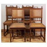 SET OF 4 19TH C. FRENCH CANE SIDE CHAIRS