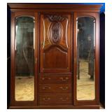 FRENCH MAHOGANY CHIFFOROBE