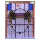 ANTIQUE STAINED GLASS WINDOW