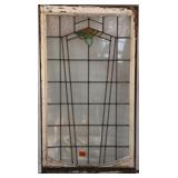 ENGLISH ART DECO STAINED GLASS PANEL