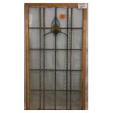 ANTIQUE FRENCH STAINED GLASS PANEL