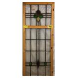 ANTIQUE ENGLISH STAINED GLASS PANEL