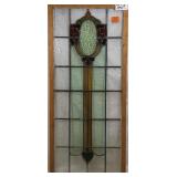 FRENCH ART NOUVEAU STAINED GLASS PANEL