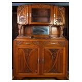 FRENCH ART NOUVEAU VITRINE SERVER