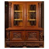 FRENCH RENAISSANCE REVIVAL VITRINE BOOKCASE