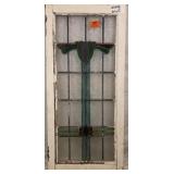 FRENCH ART DECO STAINED GLASS PANEL