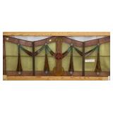 FRENCH ART DECO STAINED GLASS PANEL