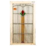 FRENCH ART DECO STAINED GLASS PANEL