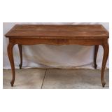 FRENCH COUNTRY PARQUETRY TOP DINING TABLE