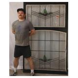 ANTIQUE ENGLISH STAINED GLASS WINDOW