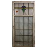 ENGLISH ART DECO STAINED GLASS PANEL
